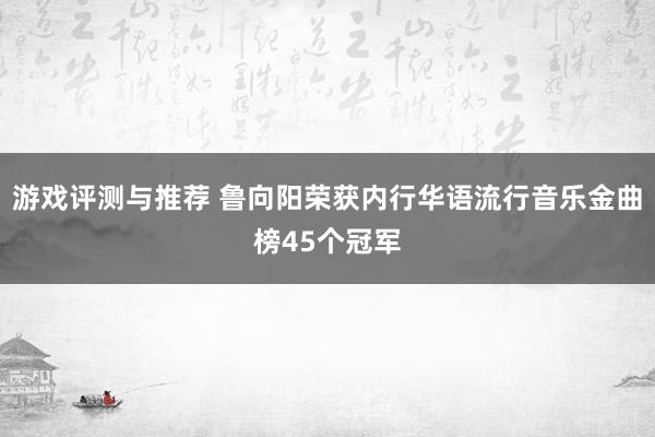 游戏评测与推荐 鲁向阳荣获内行华语流行音乐金曲榜45个冠军